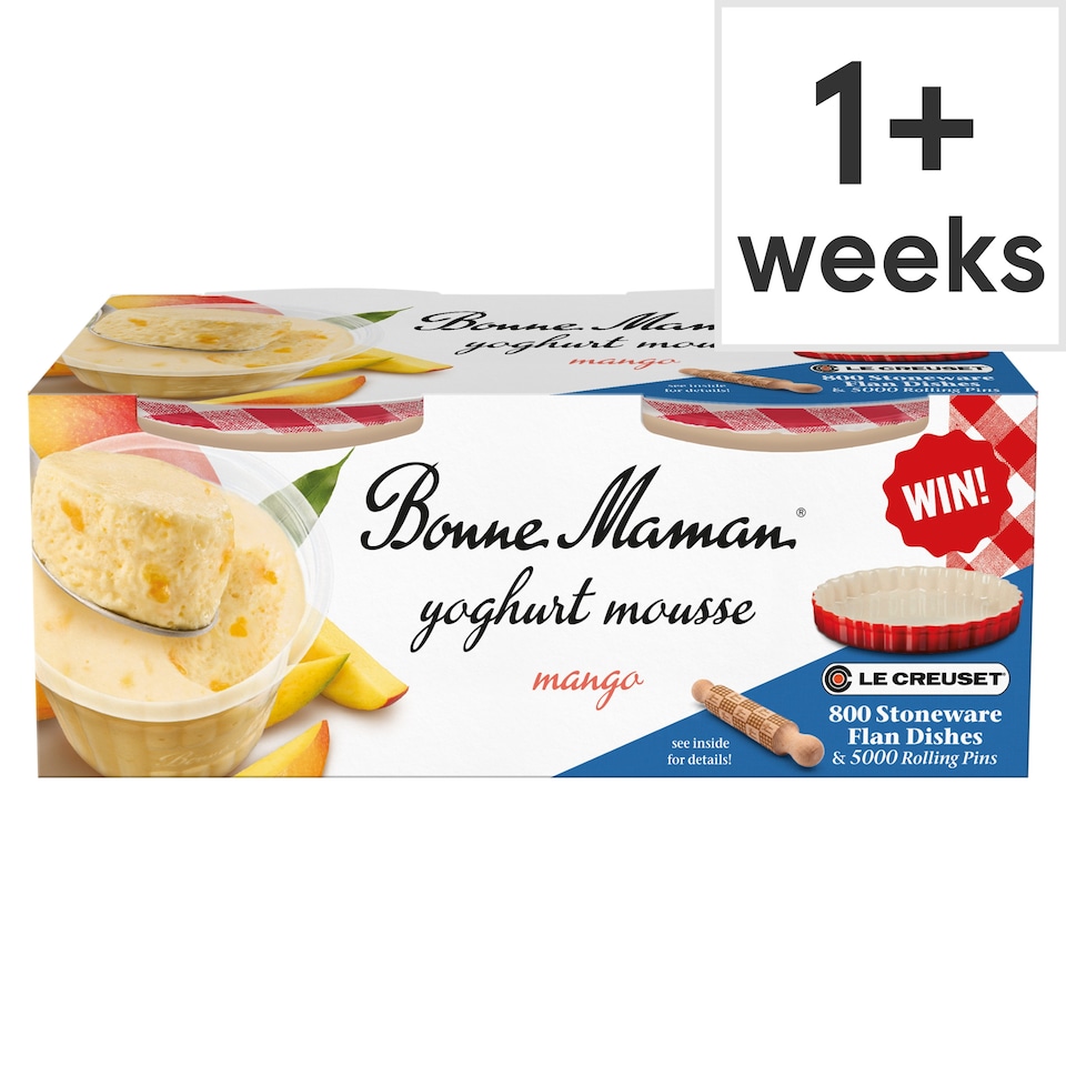 image 1 of Bonne Maman Mango Yoghurt Mousse 2 x 70g