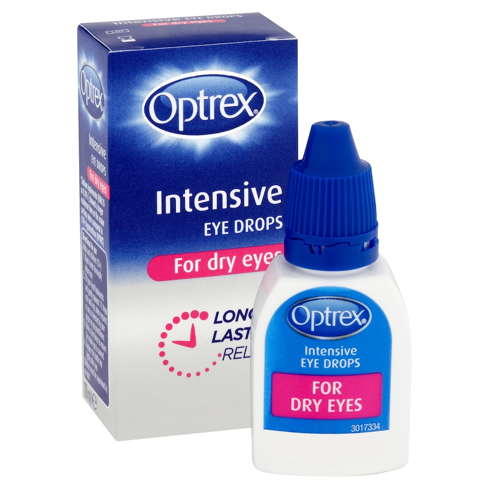 image 1 of Optrex Intensive Eye Drops For Dry Eyes Long Lasting 10ml