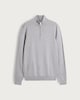 image 4 of F&F Pure Cotton Half Zip Knitted Jumper in Grey Marl