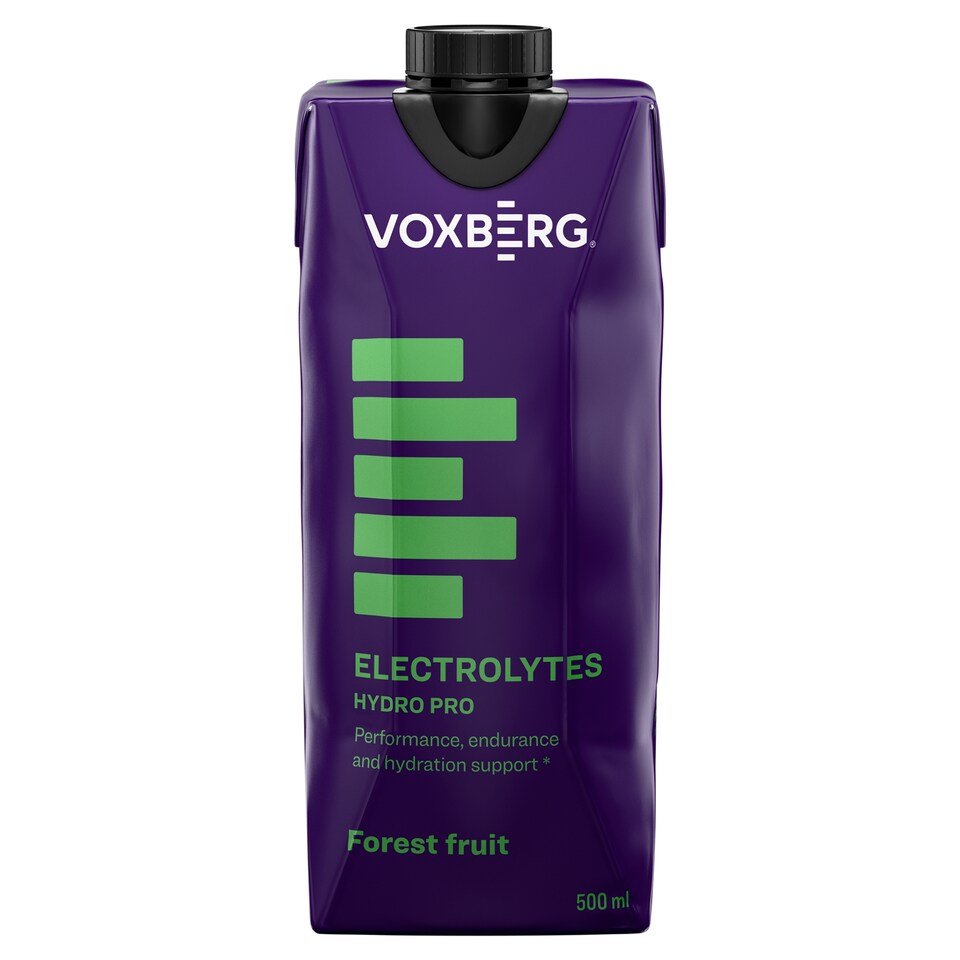 Voxberg Hydro Pro Electrolytes nealkoholický ochutený nápoj s príchuťou lesného ovocia 500 ml