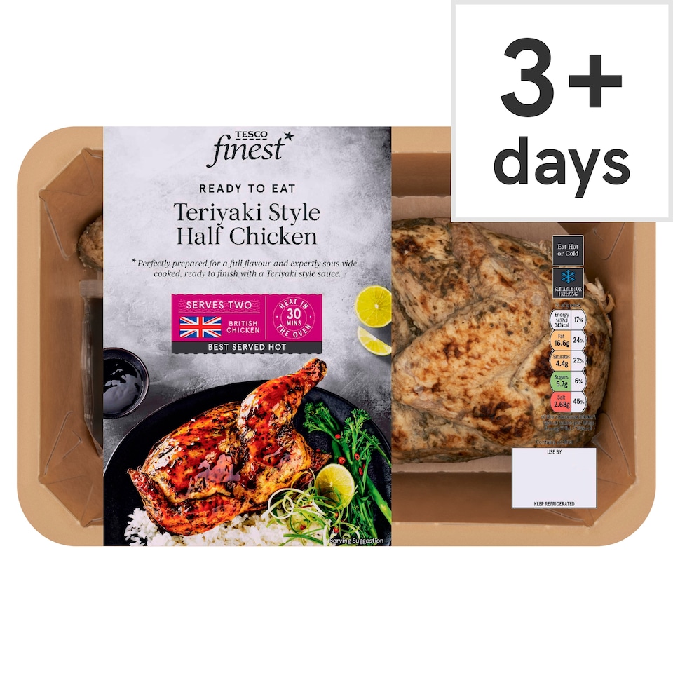 Tesco Finest Roast Half Chicken With Teriyaki Sauce 650g