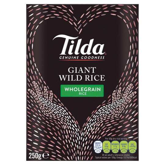 Tilda Giant Wild Rice 250G Tesco Groceries