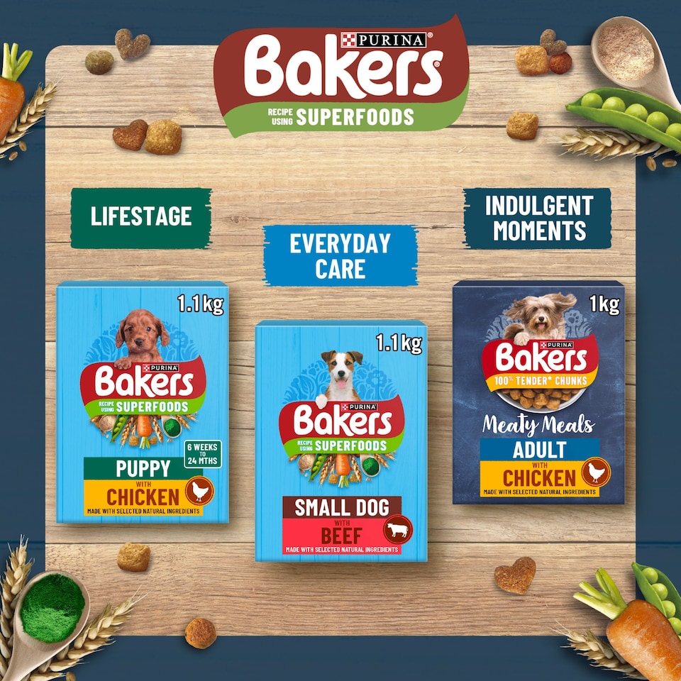 image 1 of Bakers Puppy Dog Food Chicken & Vegetable 1.1Kg