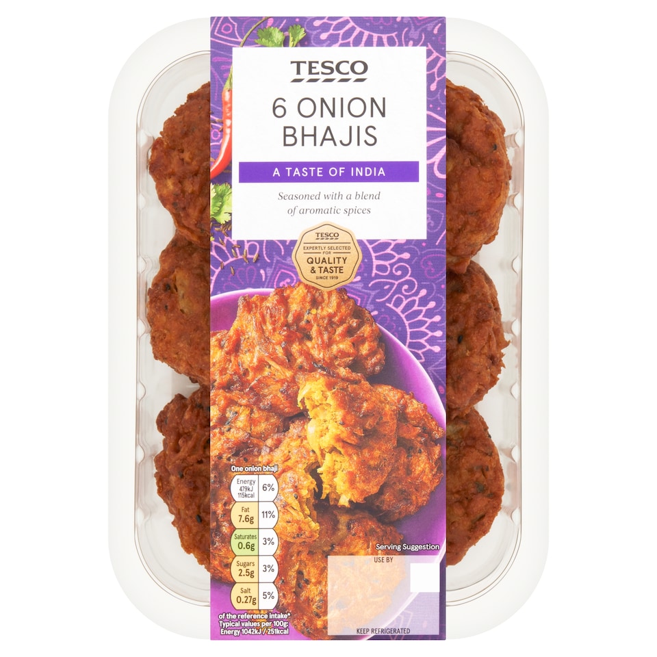 Tesco Indian Onion Bhajis 294G