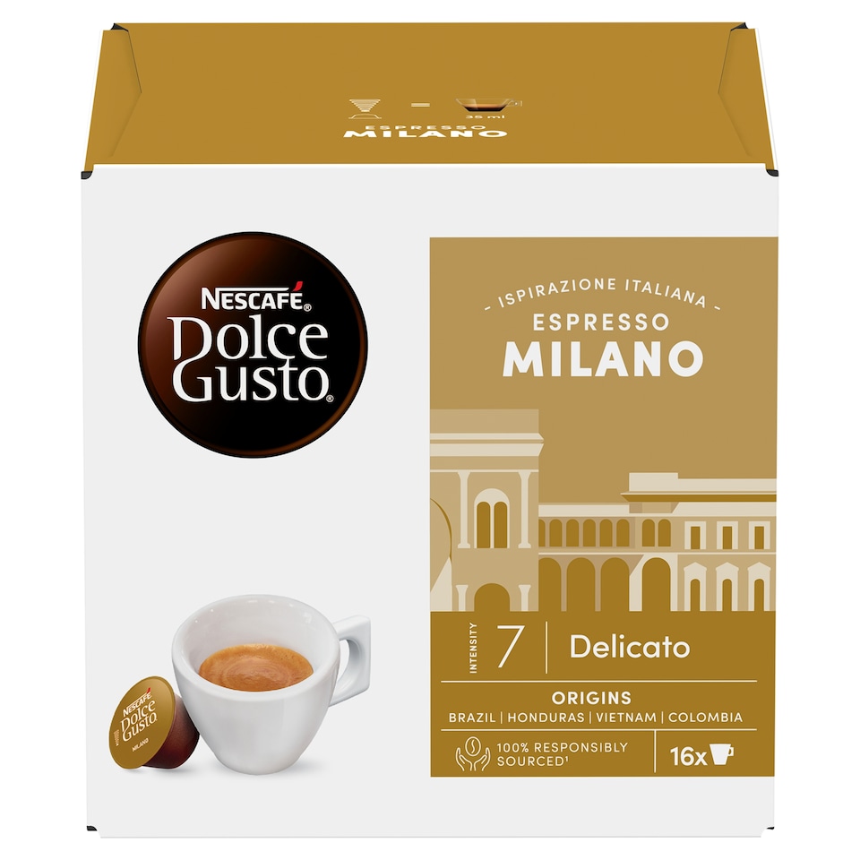 NESCAFÉ Dolce Gusto Espresso Milano Coffee Capsule 16 x 6,2 g (99,2 g)