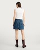 image 4 of F&F Pure Cotton Denim Wrap Mini Skirt in Navy