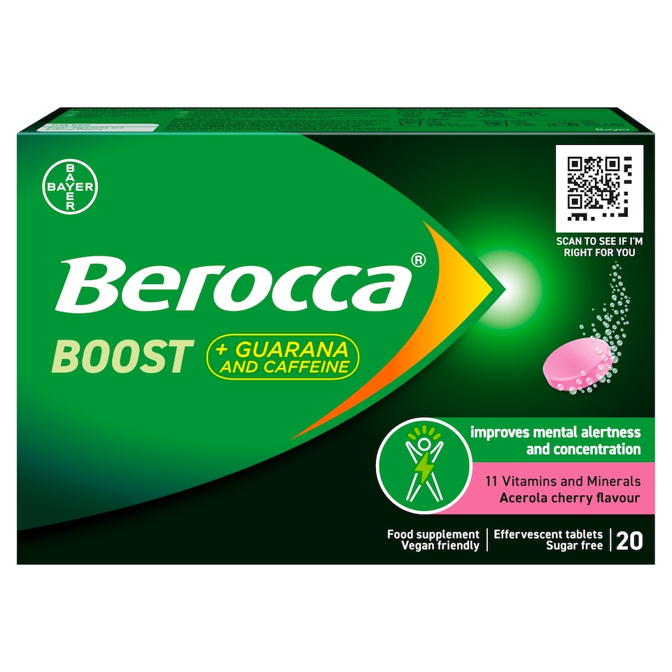 image 1 of Berocca Boost Acerola Cherry Effervescent Tablets 20S