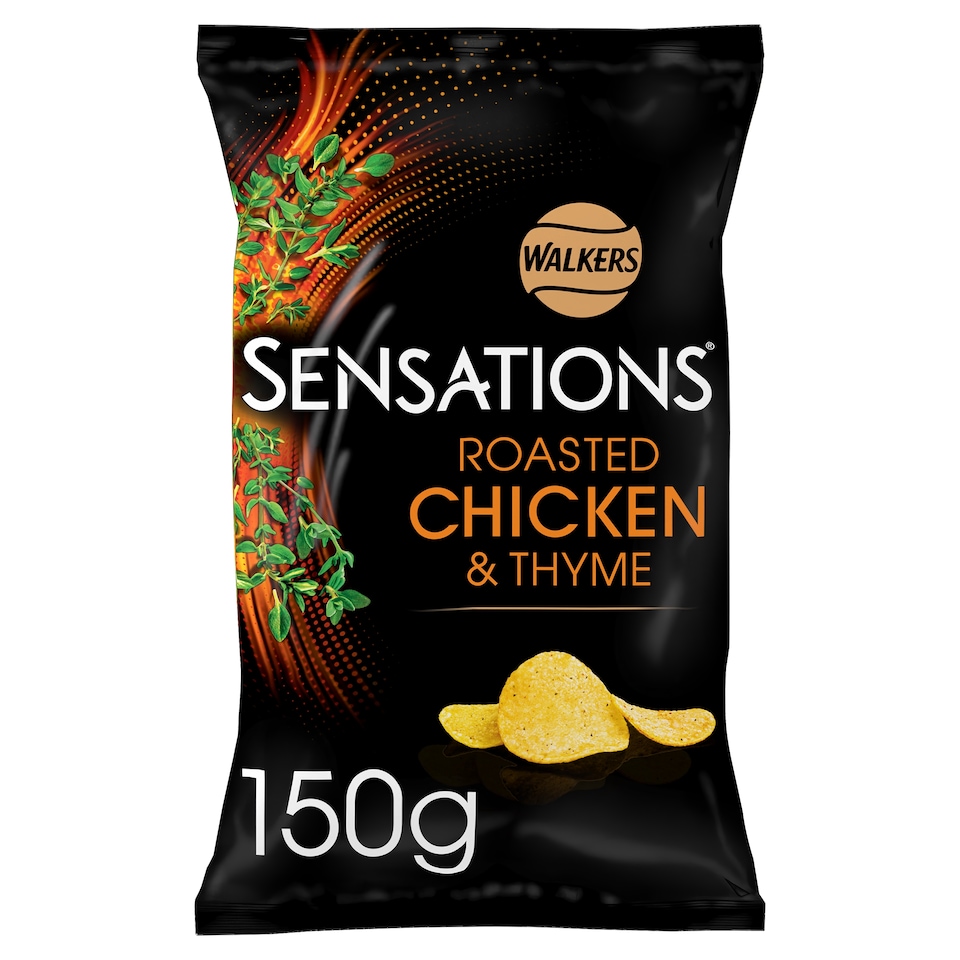 image 1 of Walkers Sensations Chicken & Thyme Sharing Crisps 150g