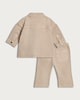 image 2 of F&F Baby 3-Piece Cotton Rich Shirt, Top and Trousers Set in Stone
