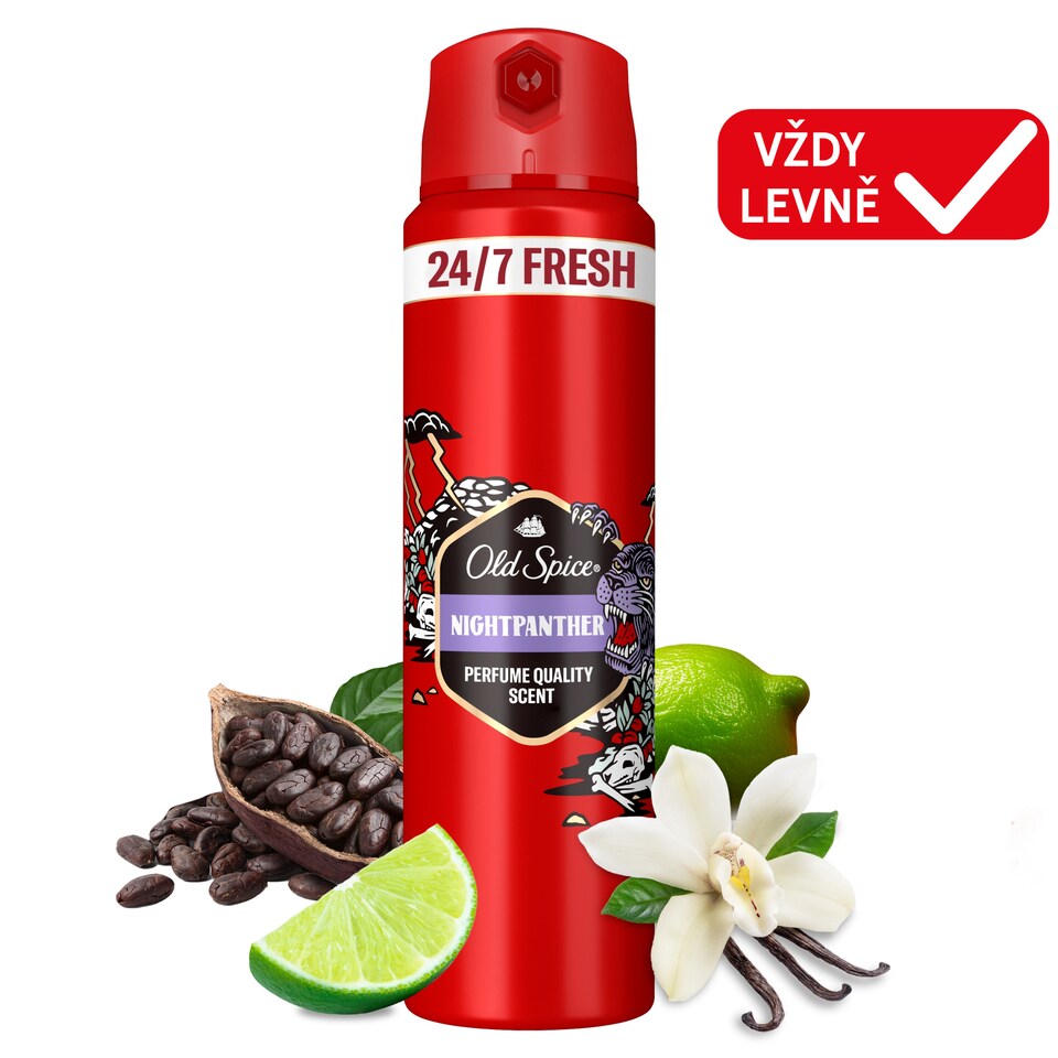 Old Spice Night Panther Tělový Deodorant Ve Spreji Pro Muže 150ml