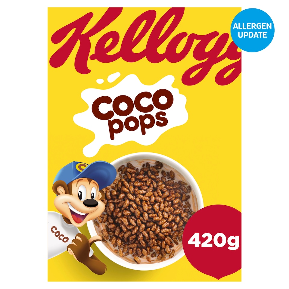 image 1 of Kellogg's Coco Pops Chocolate Breakfast Cereal 420g