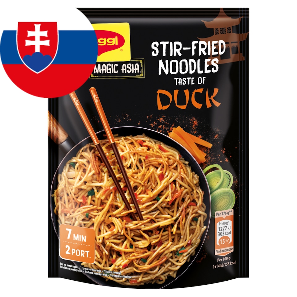 Maggi Magic Asia Opekané rezance s kačacou chuťou 119 g