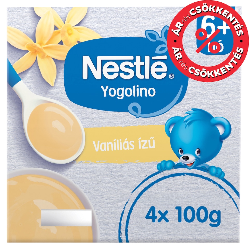 image 1 of Nestlé Yogolino Vanilla Flavored Baby Pudding 6+ Months 4 x 100 g (400 g)