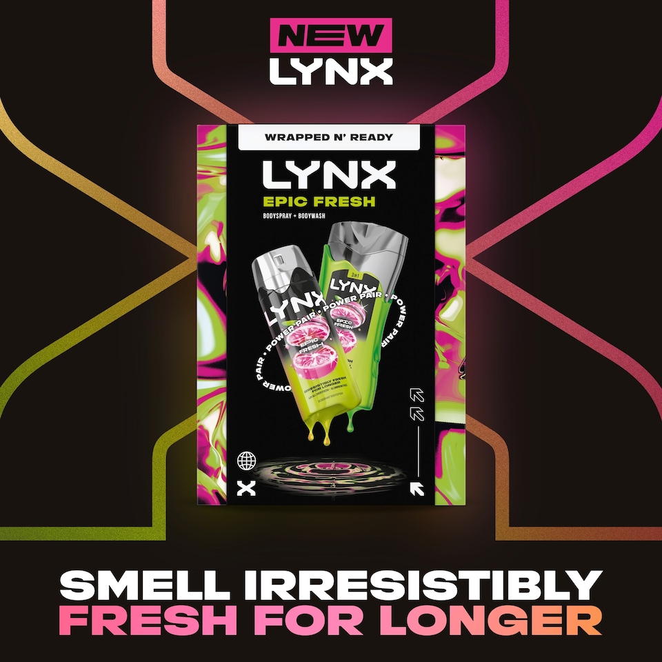 image 1 of Lynx Epic Fresh Bodyspray & Bodywash Gift Set 