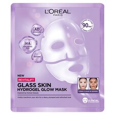 L'Oréal Paris Revitalift Glass Skin hydrogelová rozjasňujúca maska 25 g
