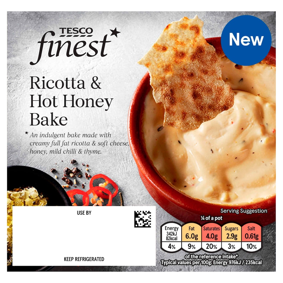Tesco Finest Ricotta and Hot Honey Bake 150g