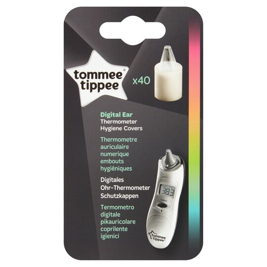 Tommee Tippee Carton Digital Ear Thermometer Refill Clear X40 Tesco