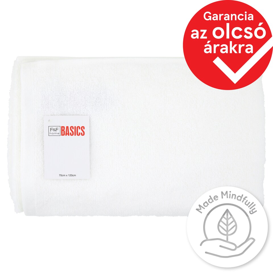 F&F Home Basics fehér törülköző 70 cm x 120 cm