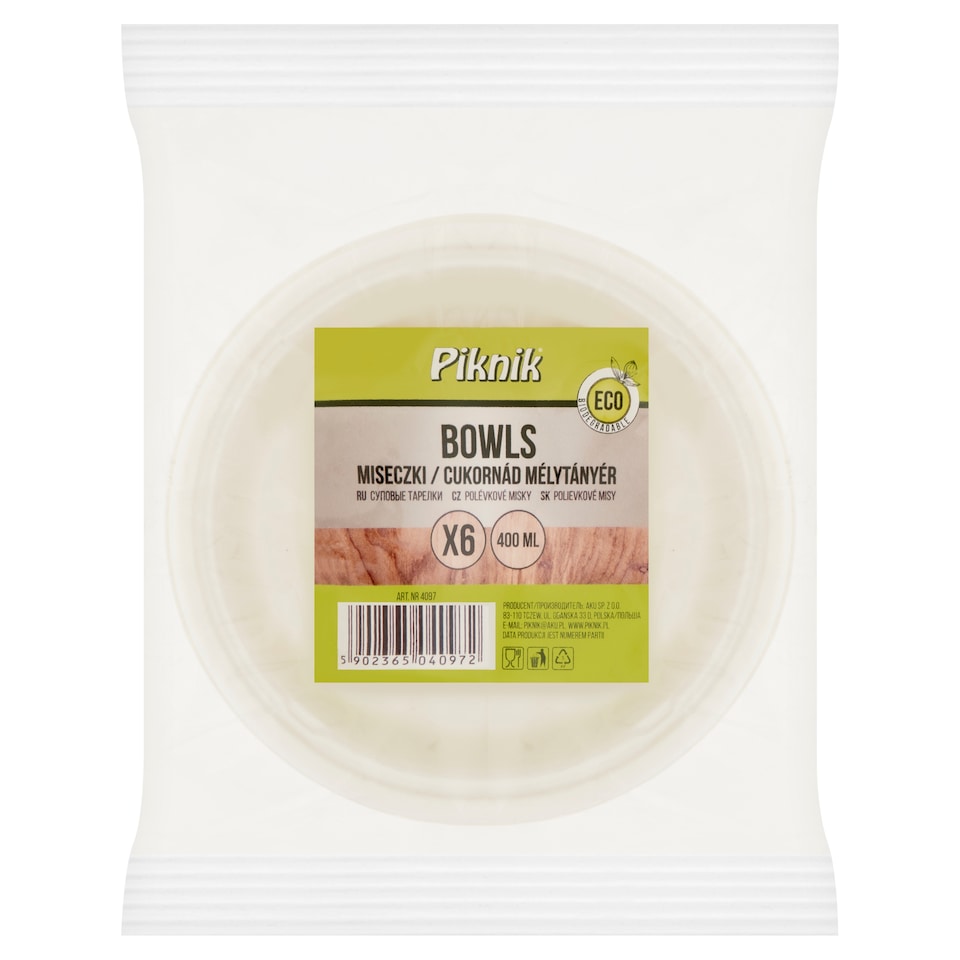Piknik Polévkové misky 400 ml 6 ks