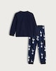 image 2 of Tottenham Hotspur Print Minky Fleece Pyjamas in Navy