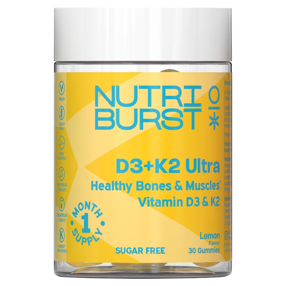 Nutriburst Vitamin D3 Ultra Lemon Flavour 30 Gummies