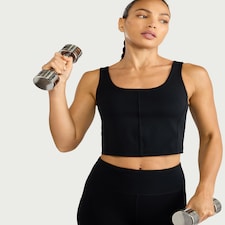 F&F Active ULTRAMOVE Cropped Vest in Black