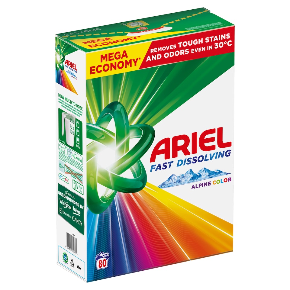 obrázok 1 z Ariel Na farebnú bielizeň Prášok na pranie 4.4kg, 80 praní
