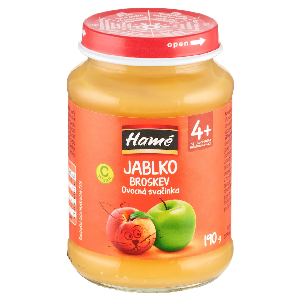Obrázek 1 pro produkt Hamé Jablko broskev ovocná svačinka 190g