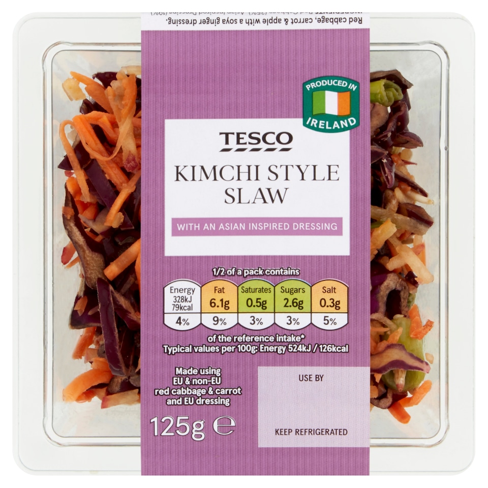 image 1 of Tesco Kimchi Slaw 125G
