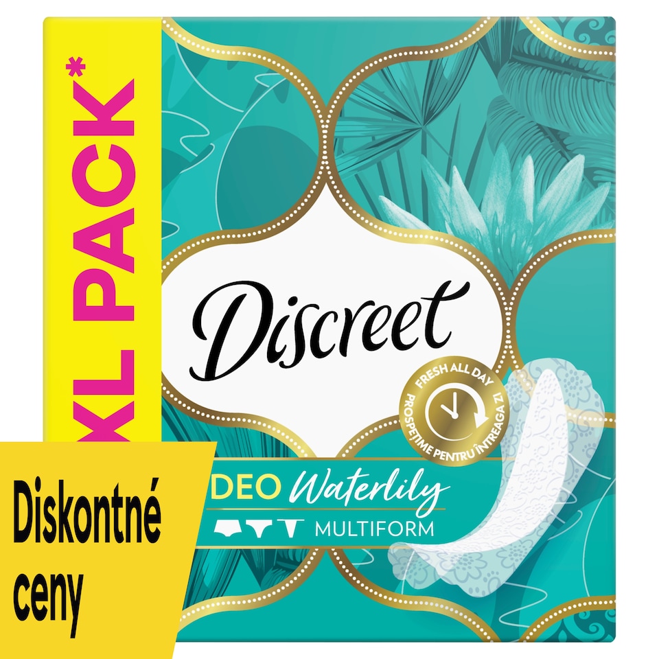 obrázok 1 z Intímky Discreet Priedušný materiál Multiform Waterlilly x100