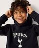 image 2 of Tottenham Hotspur Cotton Rich Hoodie in Navy