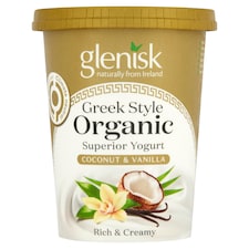 Glenisk Organic Greek Style Vanilla Coconut 450G