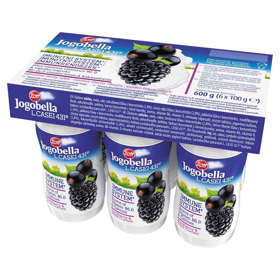 image 1 of Zott Jogobella L.Casei 431 Yogurt Drink 6 x 100g (600g)