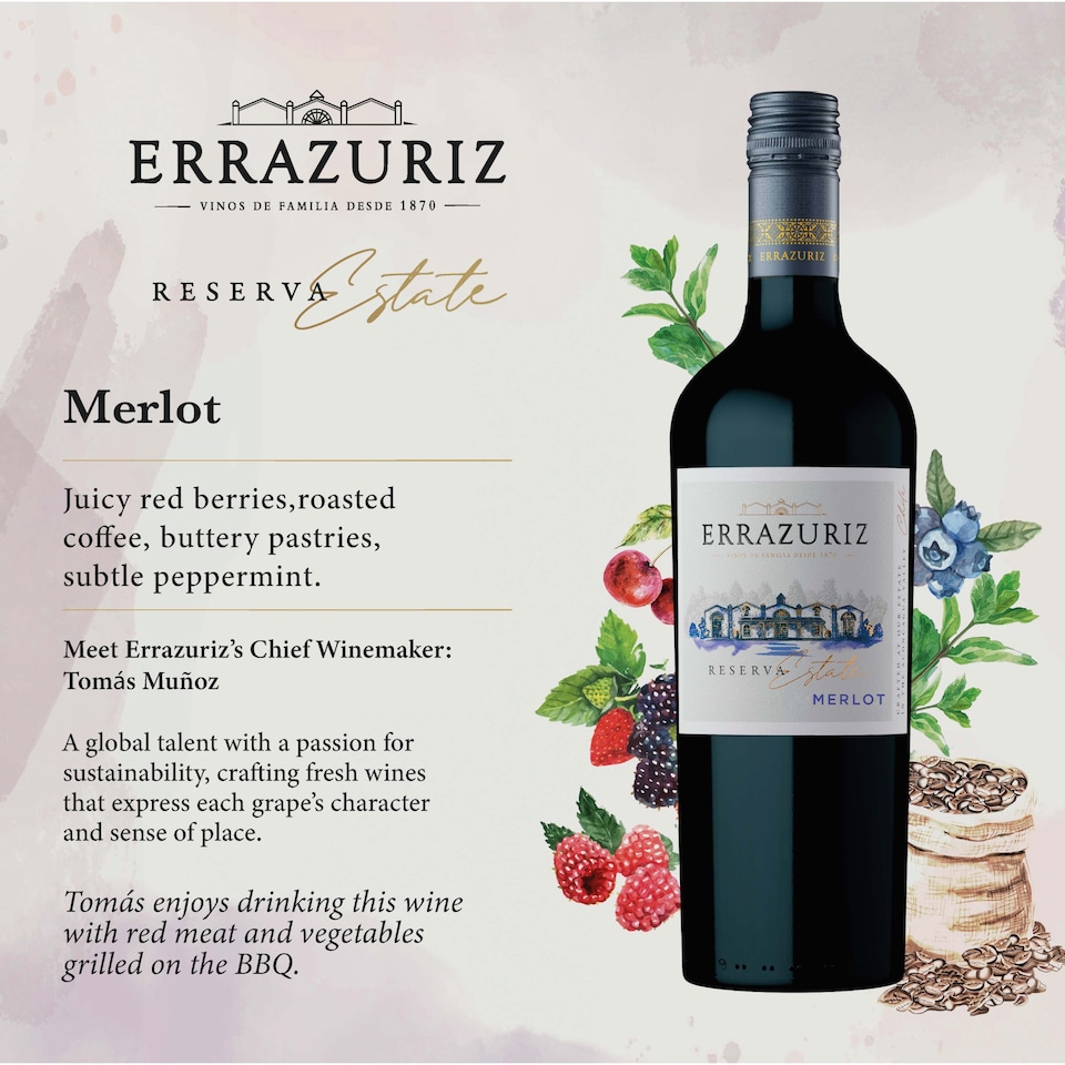 image 1 of Errazuriz Merlot 75Cl