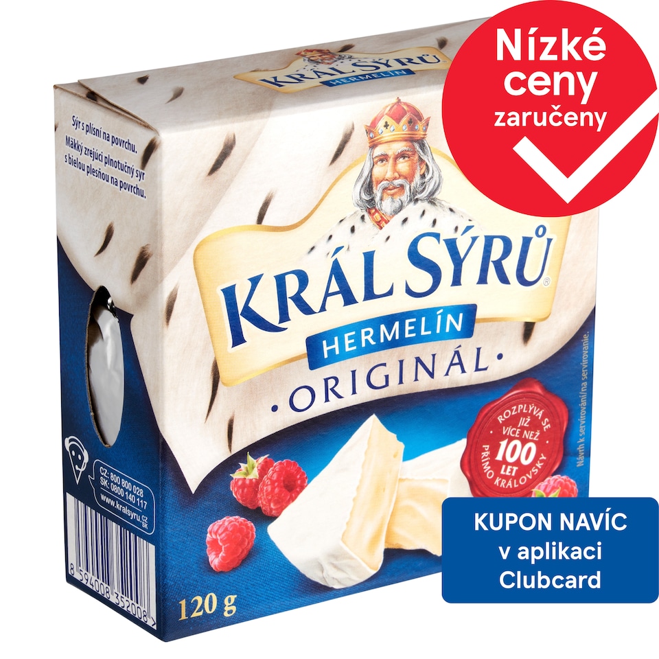 Král Sýrů Hermelín originál 120g