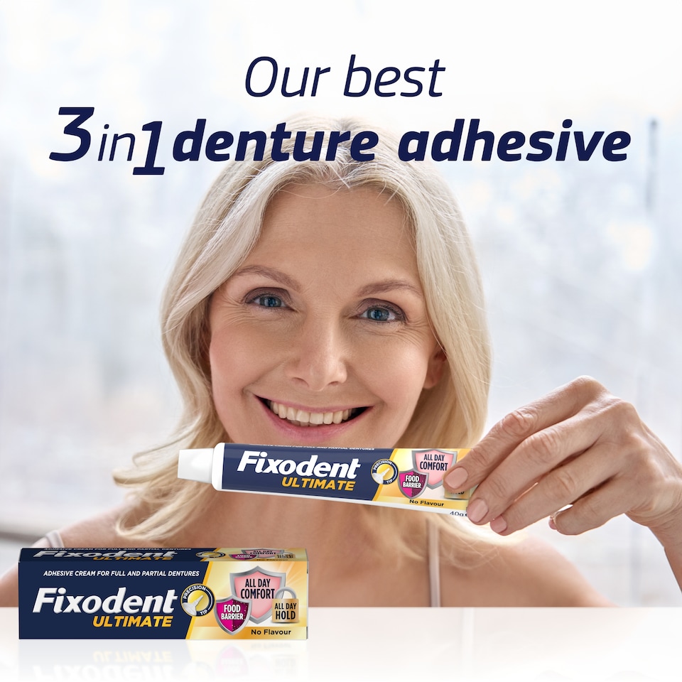 image 1 of Fixodent Ultimate Denture Adhesive 40g