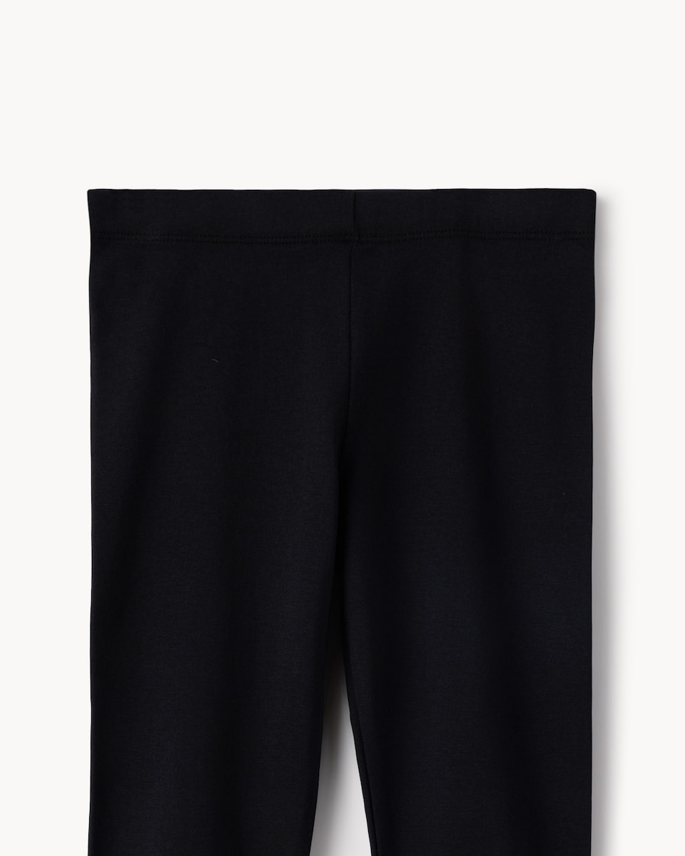 image 1 of F&F Girls Cotton Rich Capri Leggings in Black