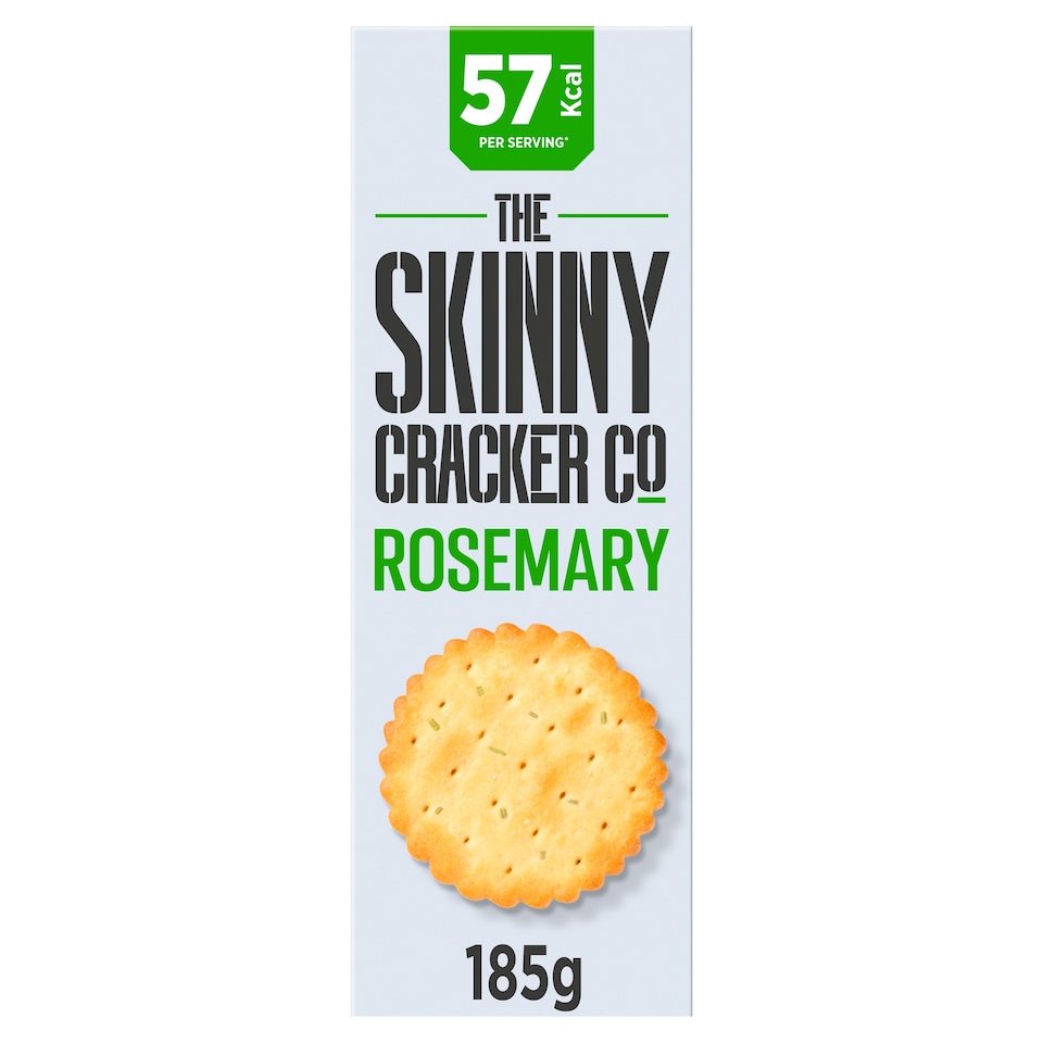 The Skinny Cracker Co Rosemary Crackers 185G