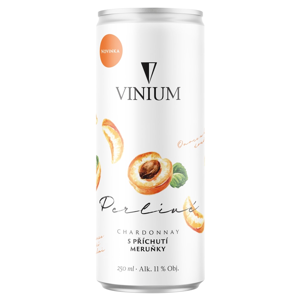 Vinium Perlivé Chardonnay s příchutí meruňky 250ml