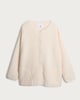image 4 of F&F Teddy Fleece Textured Pyjama Cardigan in Cream