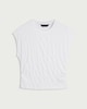 image 4 of F&F Textured Short Sleeved Top in Cream