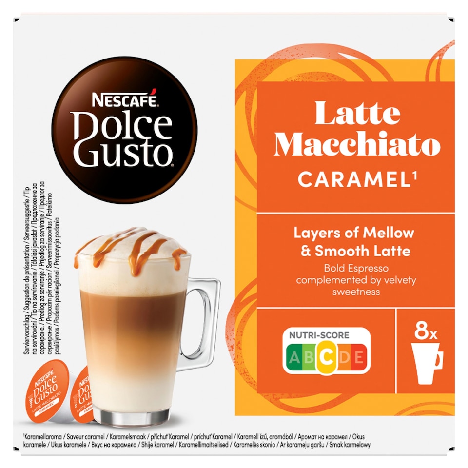 obrázok 1 z NESCAFÉ Dolce Gusto Latte Macchiato Caramel - káva v kapsulách - 16 ks