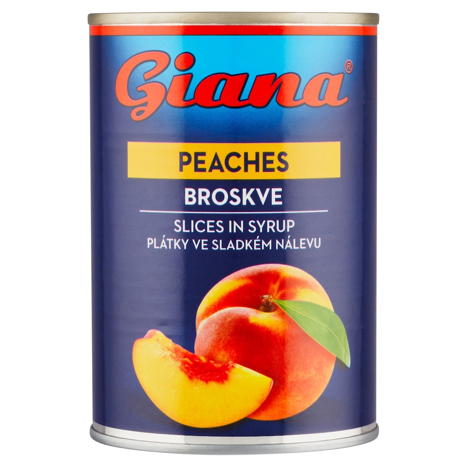 obrázok 1 z Giana Broskyne lúpané plátky v sladkom náleve 410 g