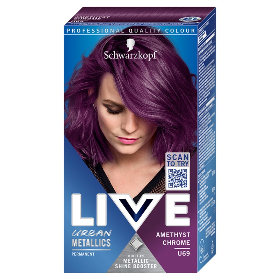 image 1 of Schwarzkopf Live Urban Metallics U69 Amethyst Chrome