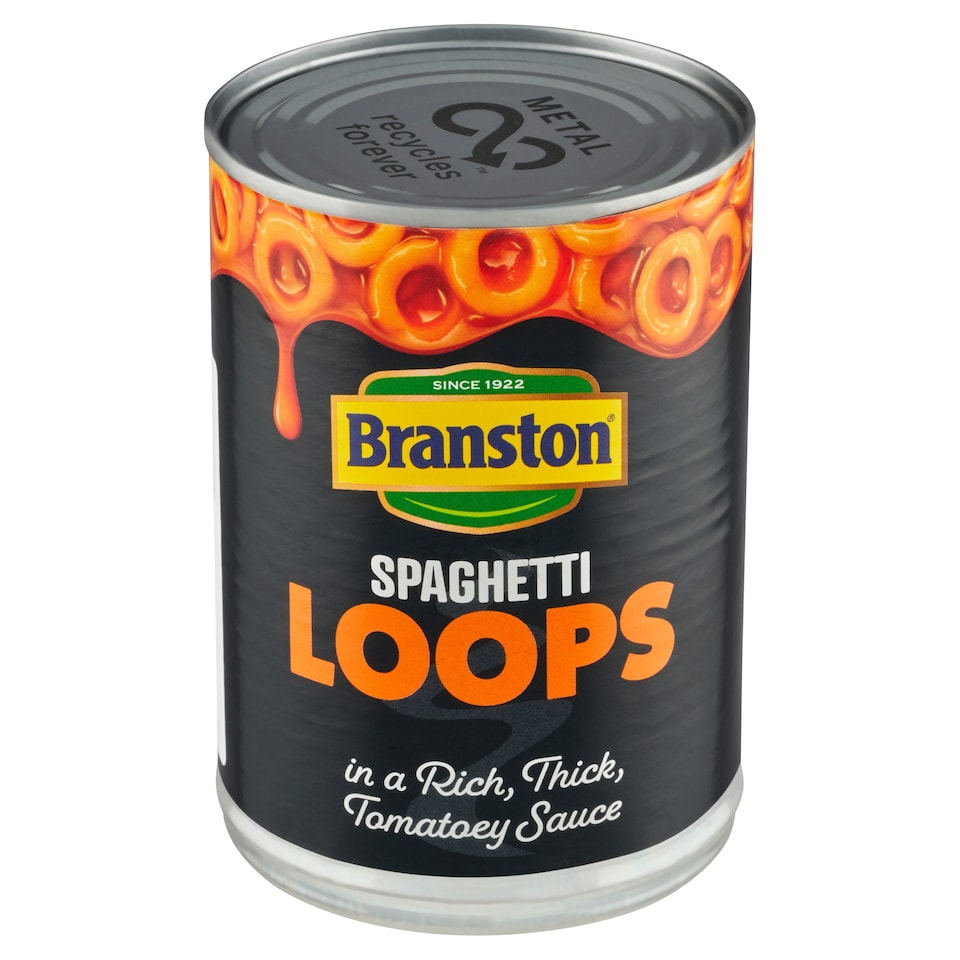 image 1 of Branston Spaghetti Loops in a Tomatoey Sauce 395g
