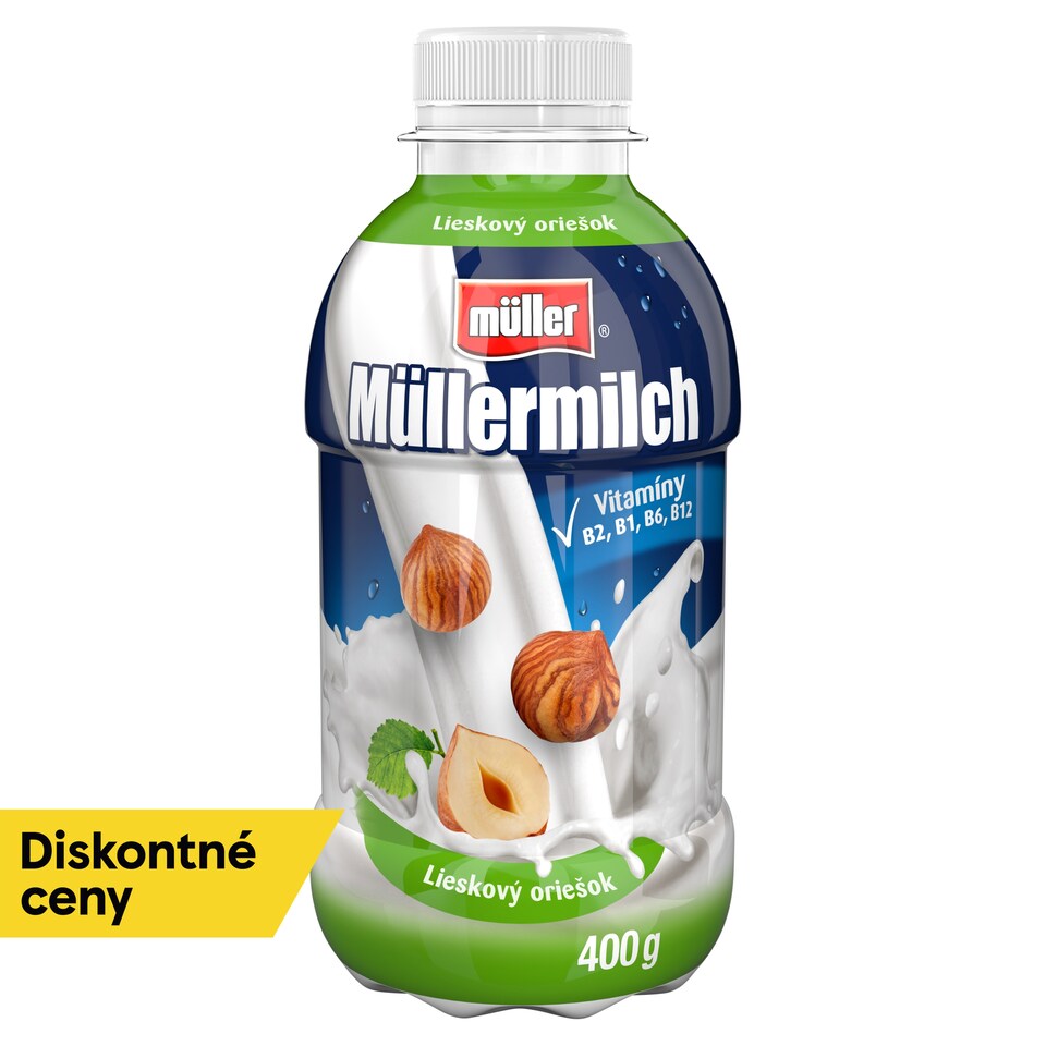 obrázok 1 z Müller Müllermilch Mliečny nápoj s príchuťou lieskový oriešok 400 g
