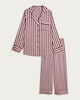 image 4 of F&F CoolEase™ Stripe Print Shirt and Trousers Pyjamas in Cream