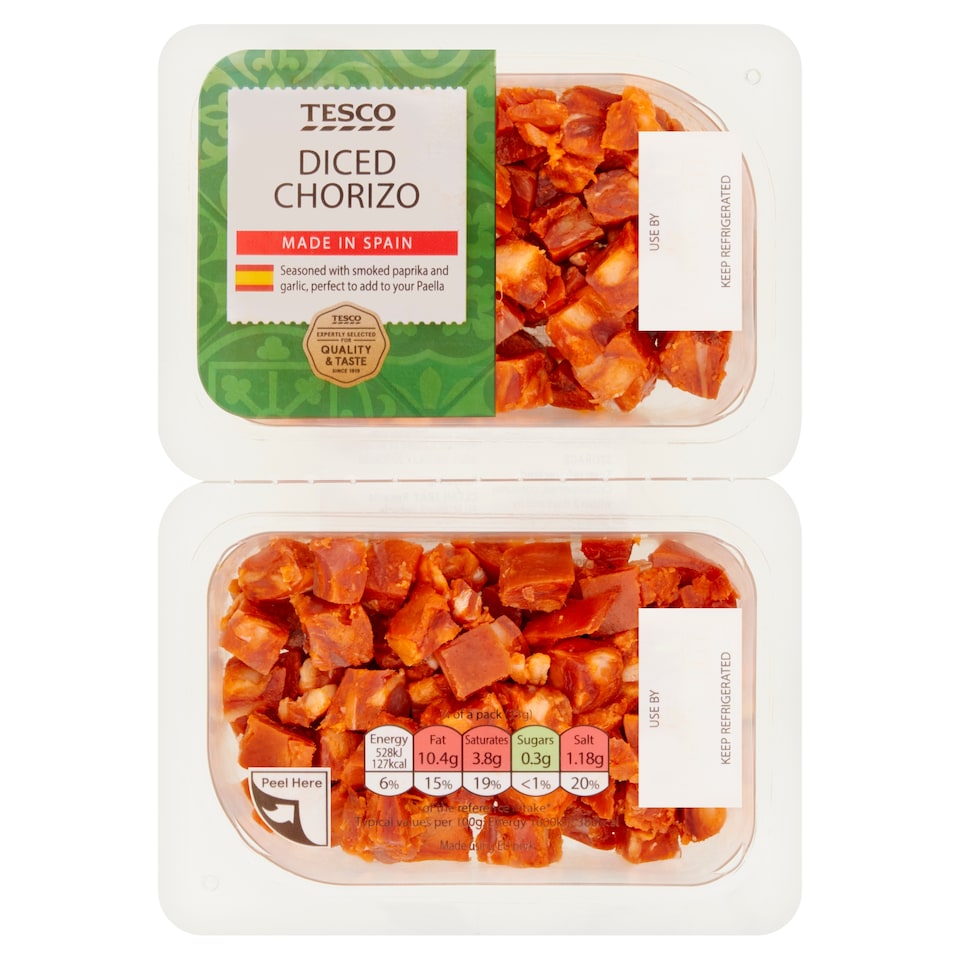 Tesco Diced Chorizo 130G