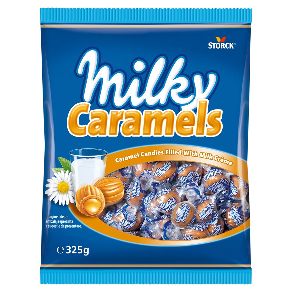 Milky Caramels Karamelové bonbóny s mliečnou náplňou 325 g