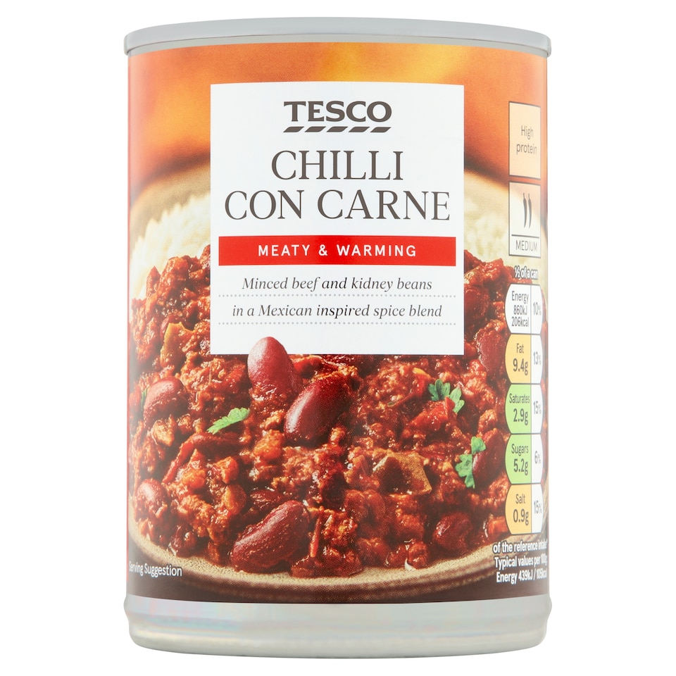 Tesco Chilli Con Carne 392G